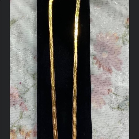 REAL SOLID JAPAN YELLOW GOLD NECKLACE - Picture 4 of 12
